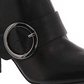 Anne Klein Women's Novo Leather Almond Toe Fashion Boots Black Size -5M
