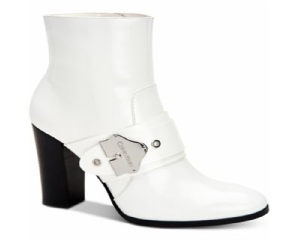 Calvin Klein Women's Cai Bootie White Size 9 M