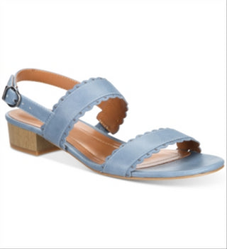 Style & Co Women's Martinee Block Heel Sandals Blue Size 9 M