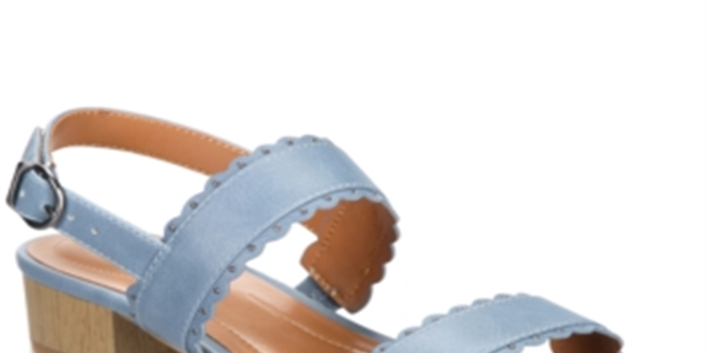 Style & Co Women's Martinee Block Heel Sandals Blue Size 9 M