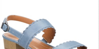 Style & Co Women's Martinee Block Heel Sandals Blue Size 9 M