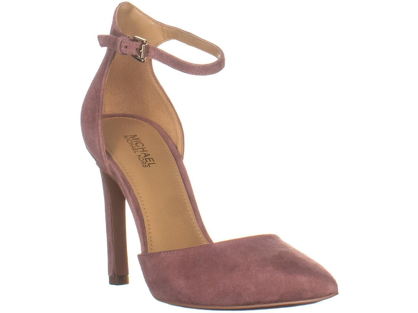 Michael Kors Women's Leather Pointed Toe Special Occasion Pump Brown Size 6.5M