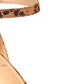 Material Girl Women's Blaire Two Piece Dress Sandals Leopard Size 5.5 M