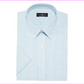 Club Room Men's Sage and Blue Gingham Short-Sleeved Dress Shirt Blue Size 14.5