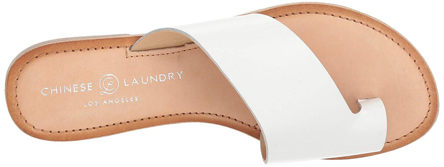 Chinese Laundry Women's Gemmy Slide Sandal White Size 6 M