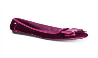 Anne Klein Women's Alivia Round Toe Ballet Flats -Wine Size  5 M