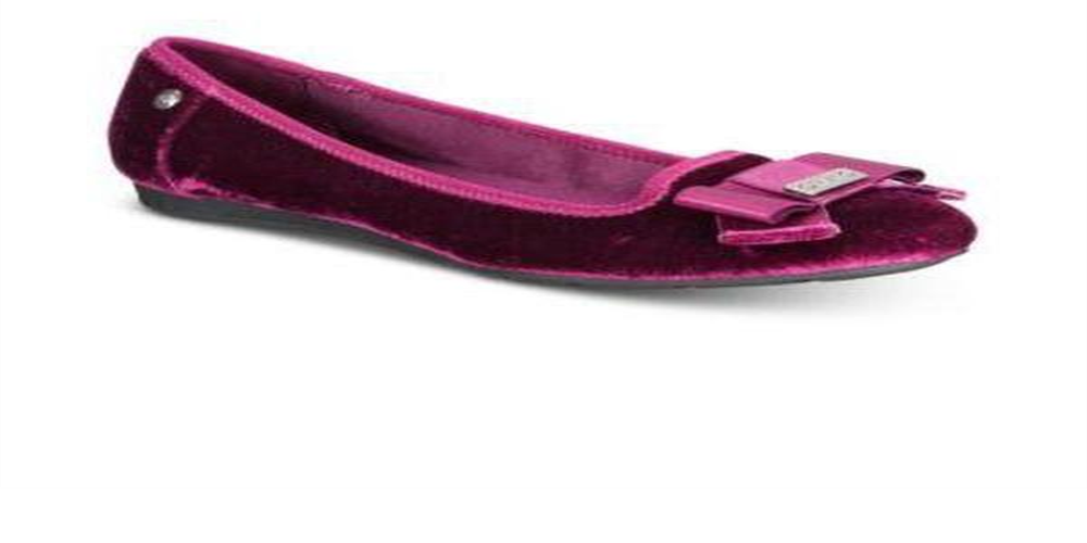 Anne Klein Women's Alivia Round Toe Ballet Flats -Wine Size  5 M