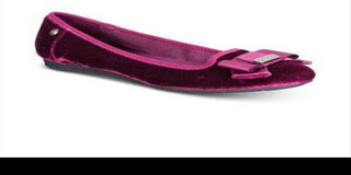Anne Klein Women's Alivia Round Toe Ballet Flats -Wine Size  5 M