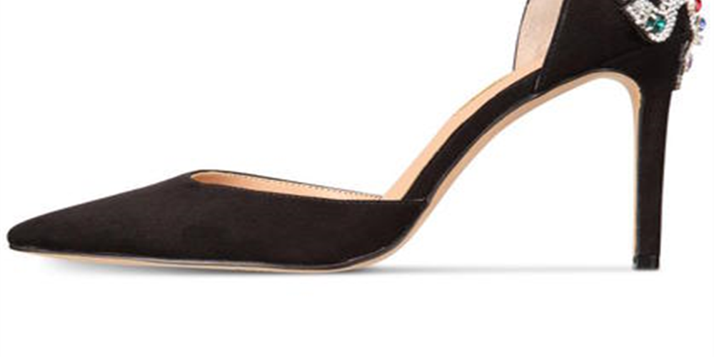 INC International Concepts Women's Kallista Fabric Pointed Toe Shoes -Black Size 8.5 M