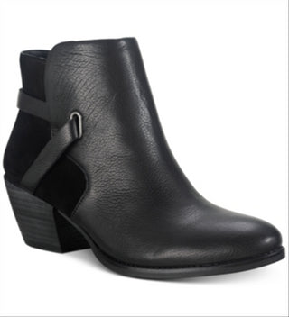 American Rag Women's Ashlyn Leather Leather Booties Black Size 7 M