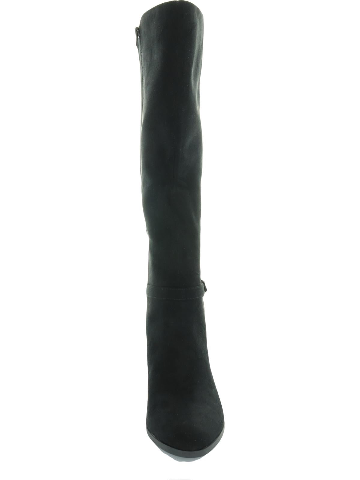 Charter Club Women's Palmaa Faux Suede Knee High Boots Black Size 11 Medium