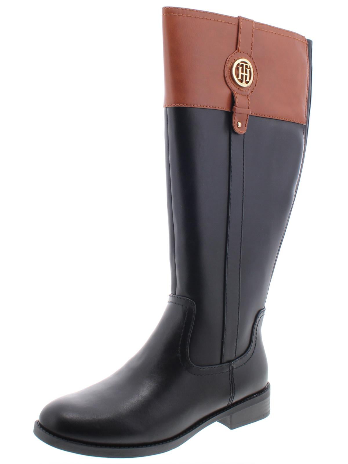 Tommy Hilfiger Women's Knee High Riding Boots Black Size 9 MW