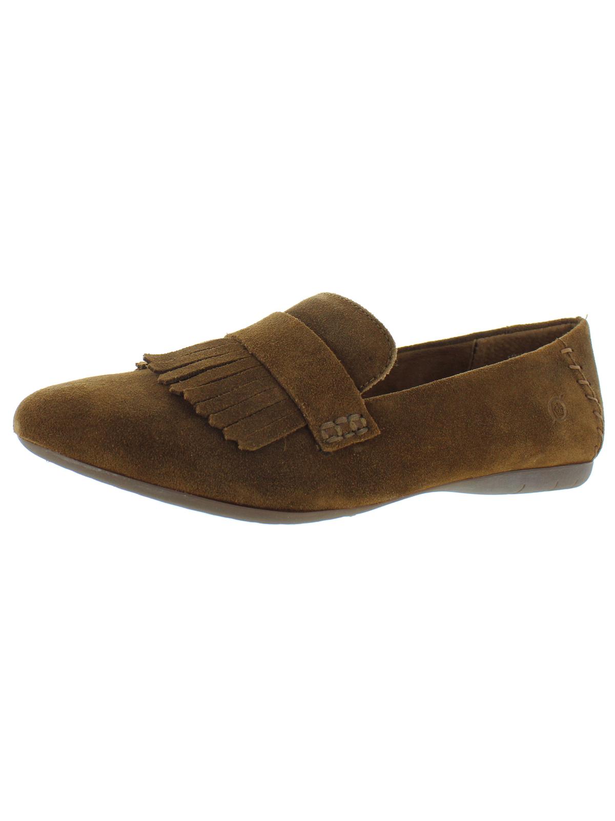 Born Women's Mcgee Suede Slip on Loafers Brown Size 6 M