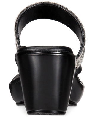 Callisto Women's Elora Open Toe Beach Platform Sandals Black Size 7M