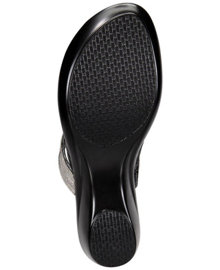 Callisto Women's Elora Open Toe Beach Platform Sandals Black Size 7M