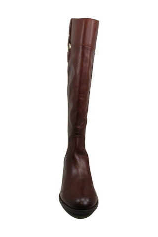Alfani Women's Bexleyy Leather Almond Toe Mid Calf Fashion Boots Brown Size 11M