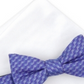 Alfani Men's Geometric Pre-Tied Bow Tie & Solid Pocket Square Set  Purple One Size