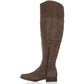 American Rag Women's Adarra Leather Round Toe Over Knee Riding Boots Taupe  Size 7M-WC