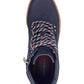 Tommy Hilfiger Women's Platform Quilted Zipper Accent Onella Round Toe Block Heel Lace up Booties Blue Size 9 M