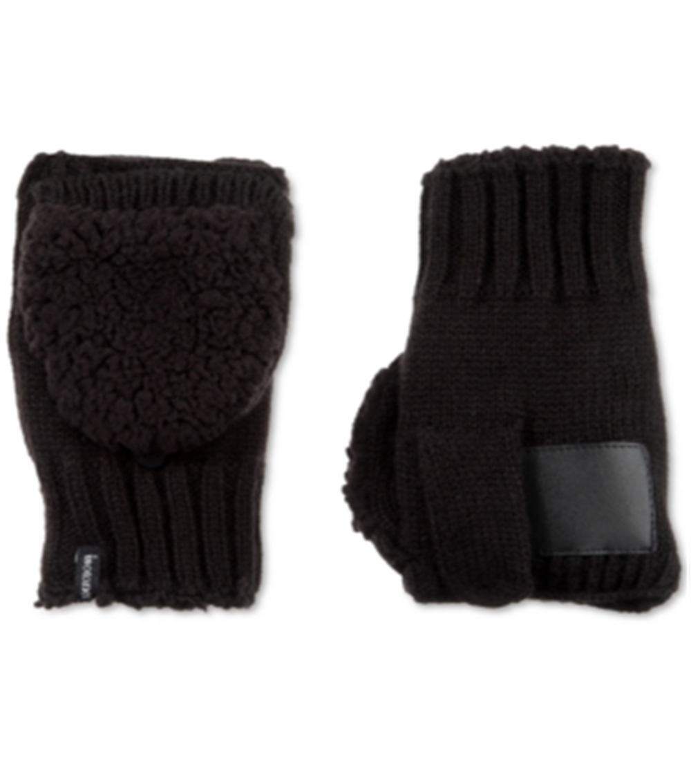 Isotoner Signature Women's Acrylic Knit Flip Top Black One Size