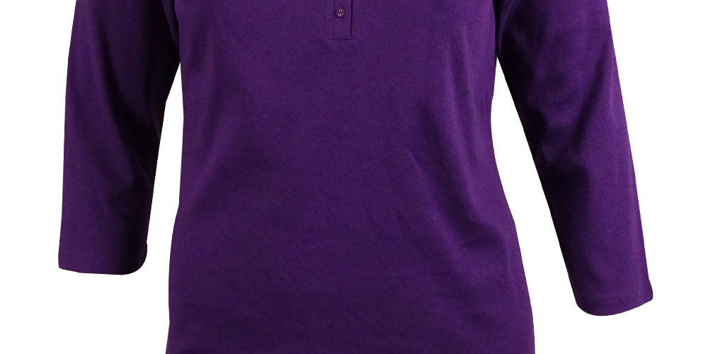 Style & Co Women's Three Quarters Sleeve Top Black Size 0X