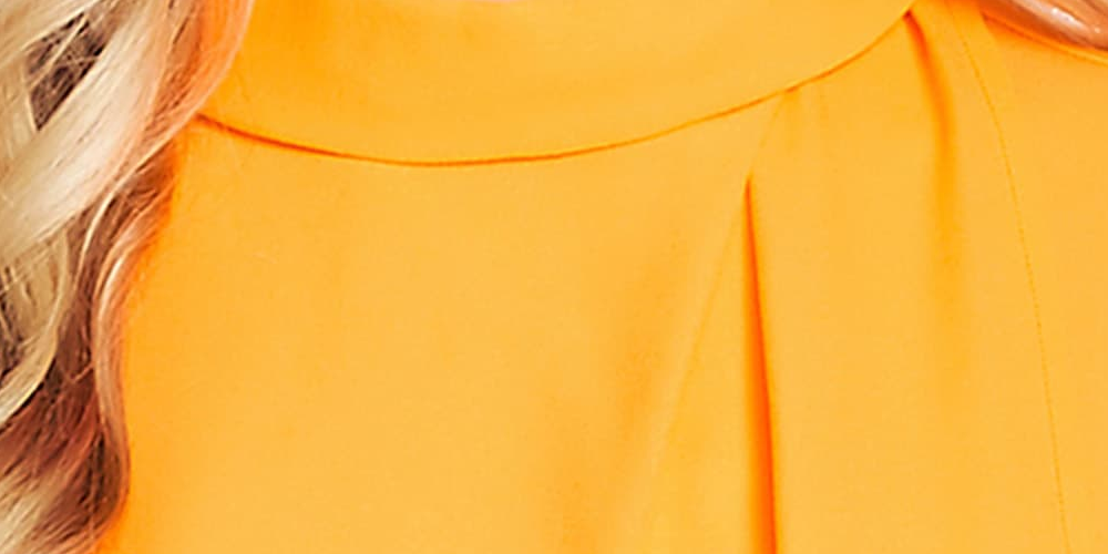 Vince Camuto Women's Rumple Georgette Top Orange Size Small