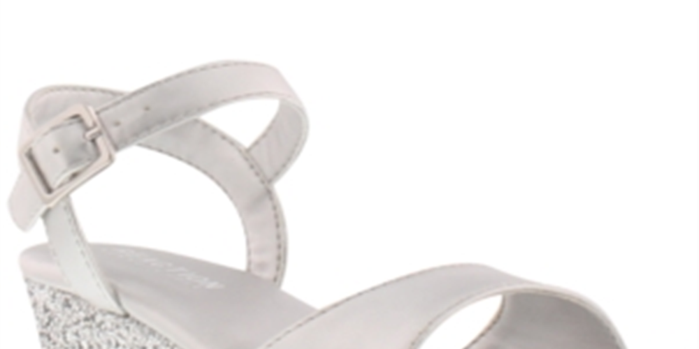 Kenneth Cole Little & Big Girls Reed Glamour Sandals Gray Size 3 M