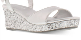 Kenneth Cole Little & Big Girls Reed Glamour Sandals Gray Size 3 M
