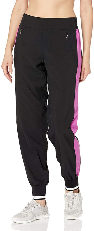 Calvin Klein Women's Performance Colorblocked Joggers Black Size Medium