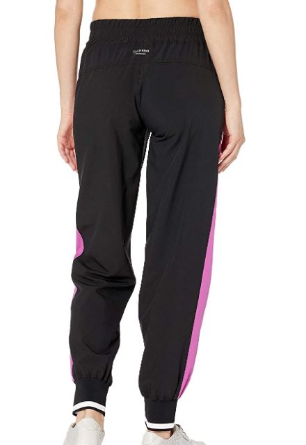 Calvin Klein Women's Performance Colorblocked Joggers Black Size Medium