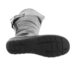 Easy Street Women's Tess Plus Leather Closed Toe Mid Calf Fashion Boots Black Size 6.5M