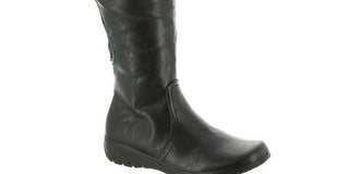 Easy Street Women's Tess Plus Leather Closed Toe Mid Calf Fashion Boots Black Size 6.5M
