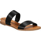 American Rag Women's Snake Strappy Stretch Padded Easton Round Toe Wedge Slip on Slide Sandals Black Size 9.5 M