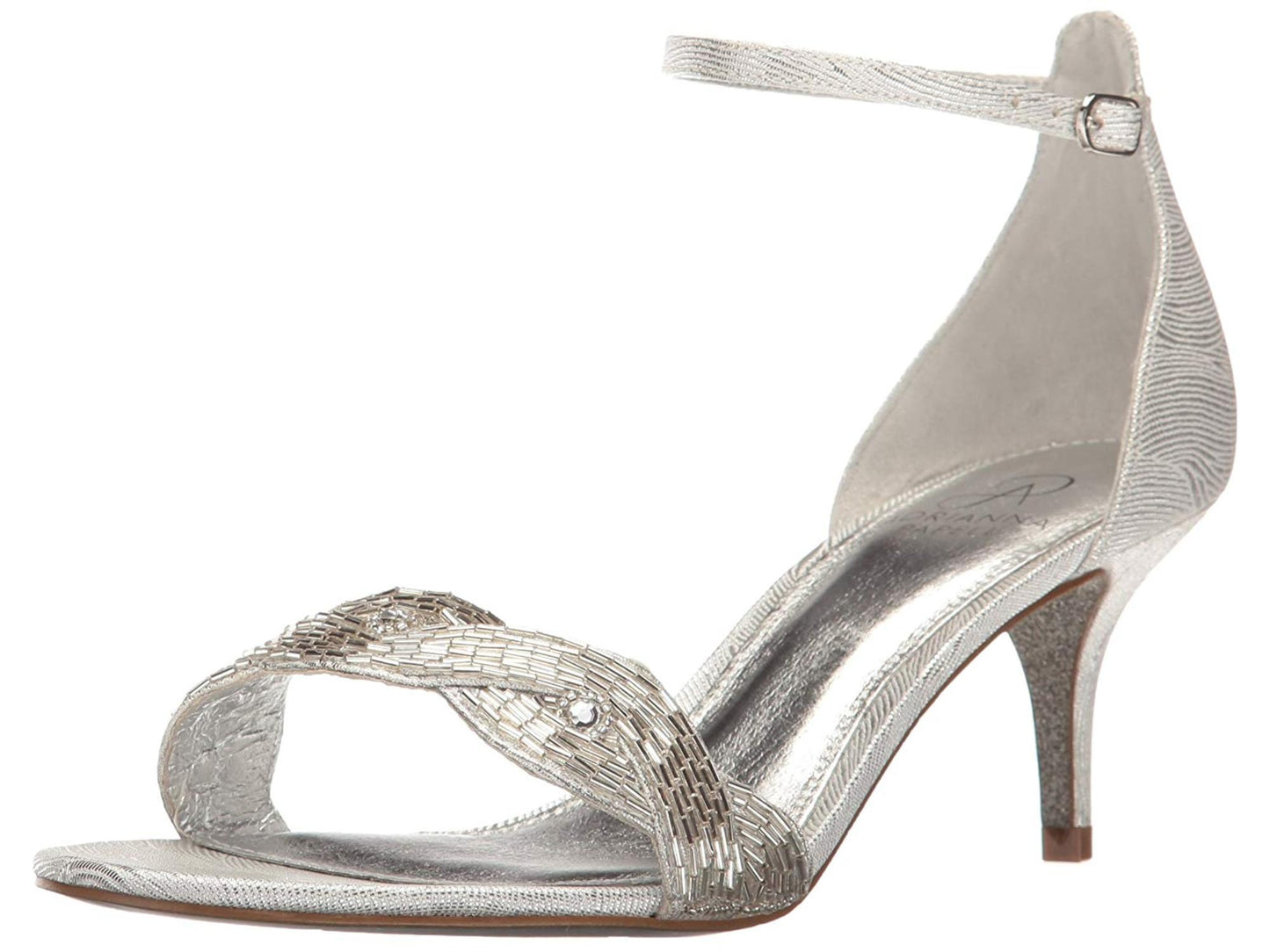Adrianna Papell Women's Aerin Dress Sandal Silver Size 8.5 M