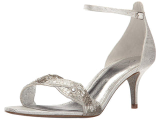 Adrianna Papell Women's Aerin Dress Sandal Silver Size 8.5 M