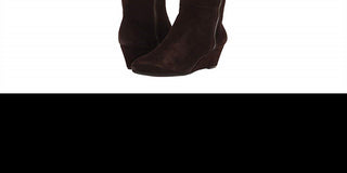 Anne Klein Women's Alanna Fabric Almond Toe Mid-Calf FashionBrown Size 8 WC