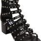 Steve Madden Women's Mania Heeled Sandal, black/multi Size 8.5 M