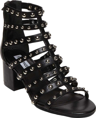 Steve Madden Women's Mania Heeled Sandal, black/multi Size 8.5 M