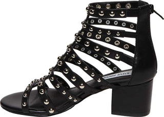 Steve Madden Women's Mania Heeled Sandal, black/multi Size 8.5 M