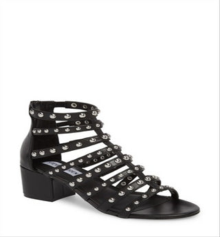 Steve Madden Women's Mania Heeled Sandal, black/multi Size 8.5 M