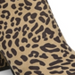 Bar III Women's Leopard Print Comfort Cushioned Gatlin Almond Toe Block Heel Zip up Dress Booties Brown Size 9.5 M