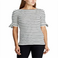 Lauren Ralph Lauren Women's Tie-Sleeve Blouse Winter Cream Size Medium