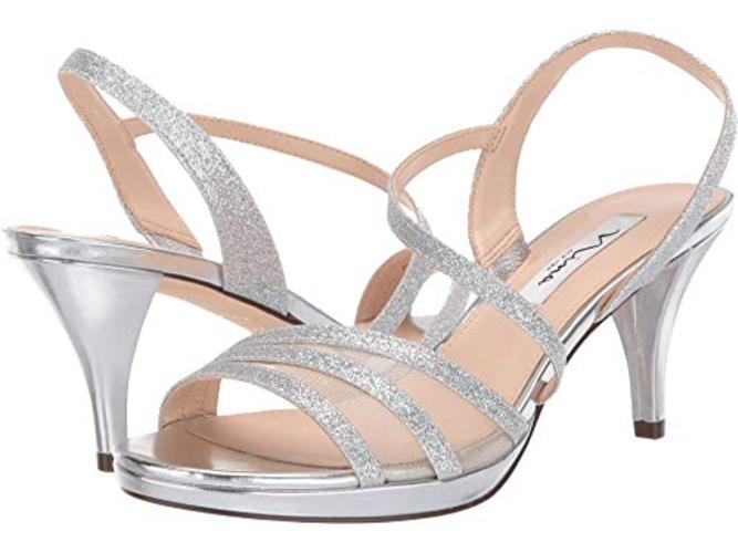Nina Women's Nazima Mesh Sandal Silver Size 8 M