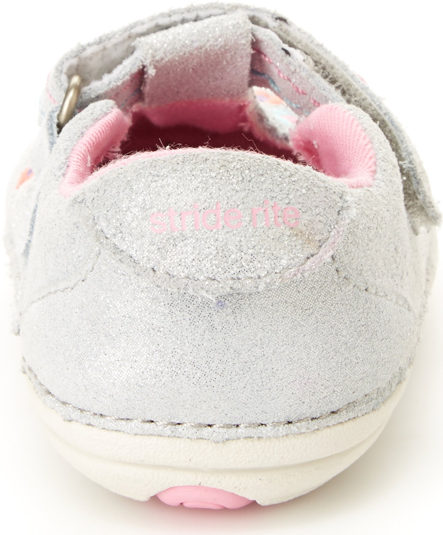 Stride Rite SM Tonia Girls 3 Infant Silver Oxford Medium White Size 3 M