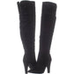 Material Girl Women's Candice Pointed Toe Knee High Fashion Black Size 7.5