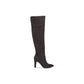 Material Girl Women's Candice Pointed Toe Knee High Fashion Black Size 7.5