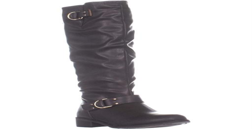 XOXO Women's Minkler Closed Toe Knee High Fashion Boots Brown Size 11W