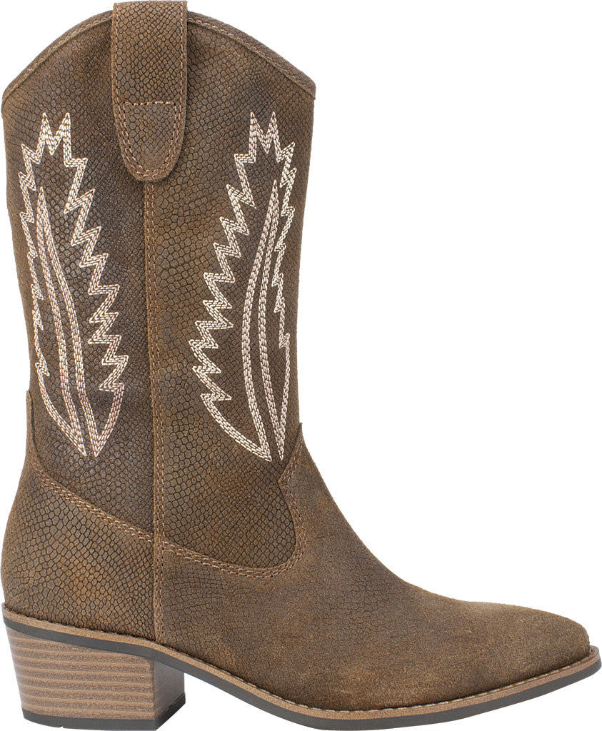 White Mountain Women's Caraway Cowgirl Boot Brown Size 5.5 M