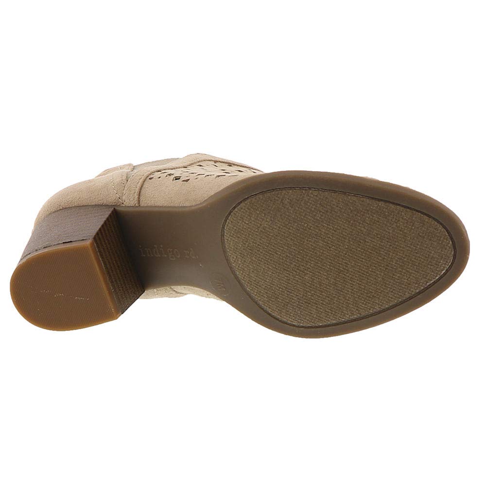 Indigo Rd. Women's Salem2 Fabric Round Toe Ankle Chelsea Boots Light Tan Size 9M