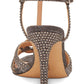 INC International Concepts Women's Rowyn T-Strap Glitter Evening Sandals Gray Size 7 M